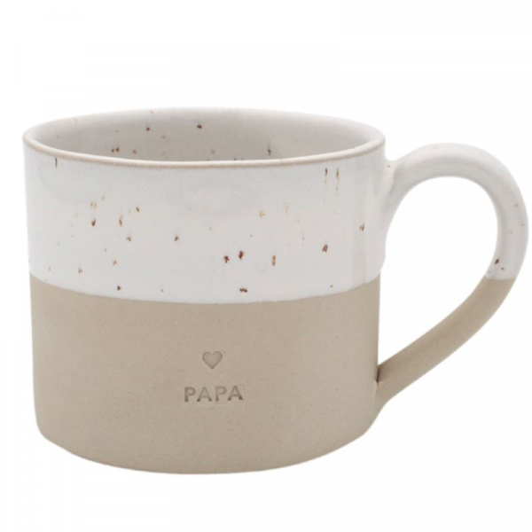 Tasse "Papa" aus Steingut von Eulenschnitt NEU 